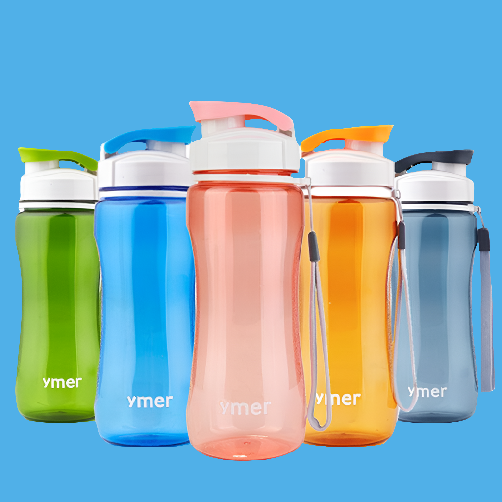 Gourde type Bouteille d'eau pratique de 560ml avec clapet anti-fuite le compagnon idéal pour votre sport.